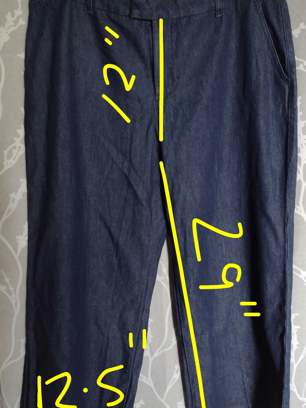 Reitmans Petite Dark Denim Wide Leg Jeans - Picture 7 of 9